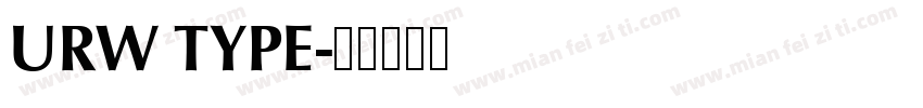 URW TYPE字体转换
